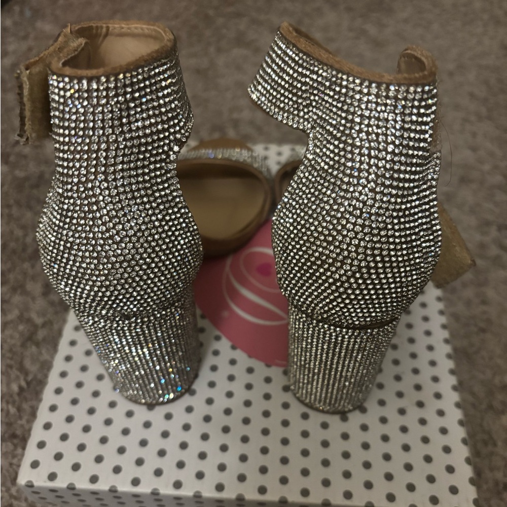 Silver Rhinestone Heels - Picture 4 of 6